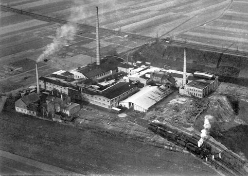 Marienberger Mosaikplattenfabrik AG um 1930 (Wird bei Klick vergrößert)