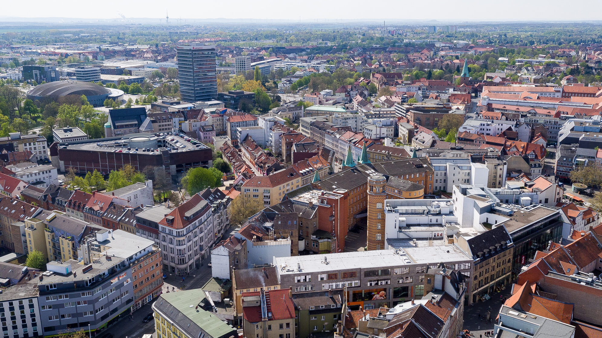 Stadt Braunschweig Luftaufnahme