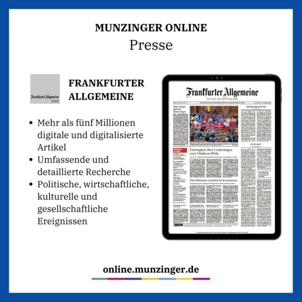 Frankfurter Allgemeine Zeitung (Wird bei Klick vergrößert)