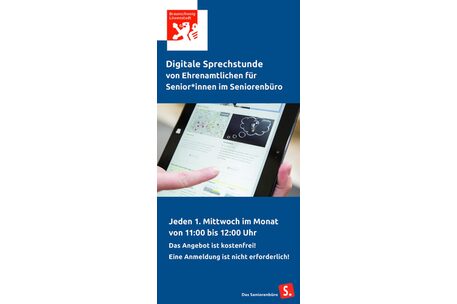 Digitale Sprechstunde im Seniorenbüro