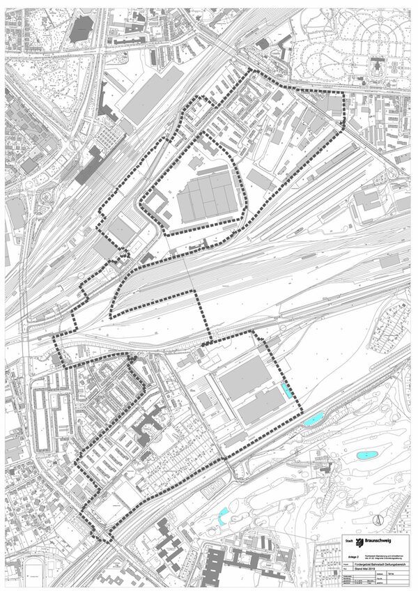 Geltungsbereich des Fördergebiets Bahnstadt (Wird bei Klick vergrößert)