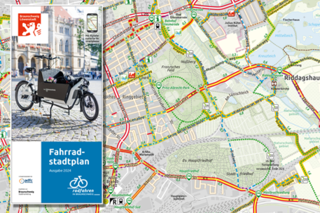 Titelbild des Fahrradstadtplans