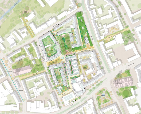 Lageplan Großer Hof 2. Preis - Beitrag 1014 (Wird bei Klick vergrößert)