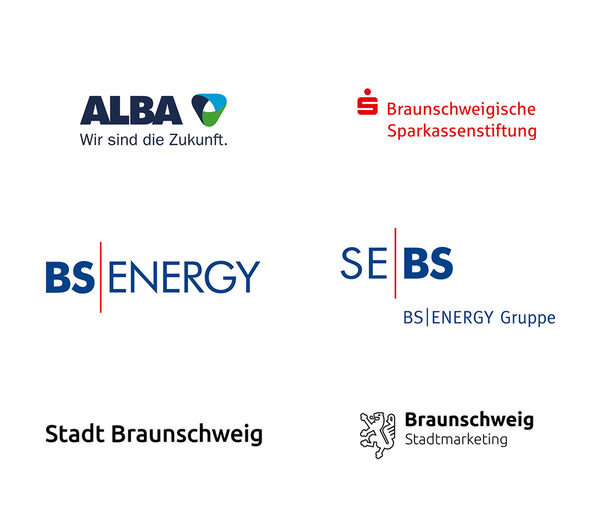 Die Hauptsponsoren des Stadtputzes: ALBA Braunschweig, Braunschweigische Sparkassenstiftung, BS Energy, SE-BS, Stadt Braunschweig, Braunschweiger Stadtmarketing. (Wird bei Klick vergrößert)