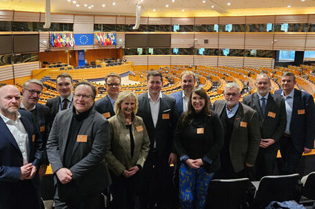 Die Braunschweiger Delegation in Brüssel.