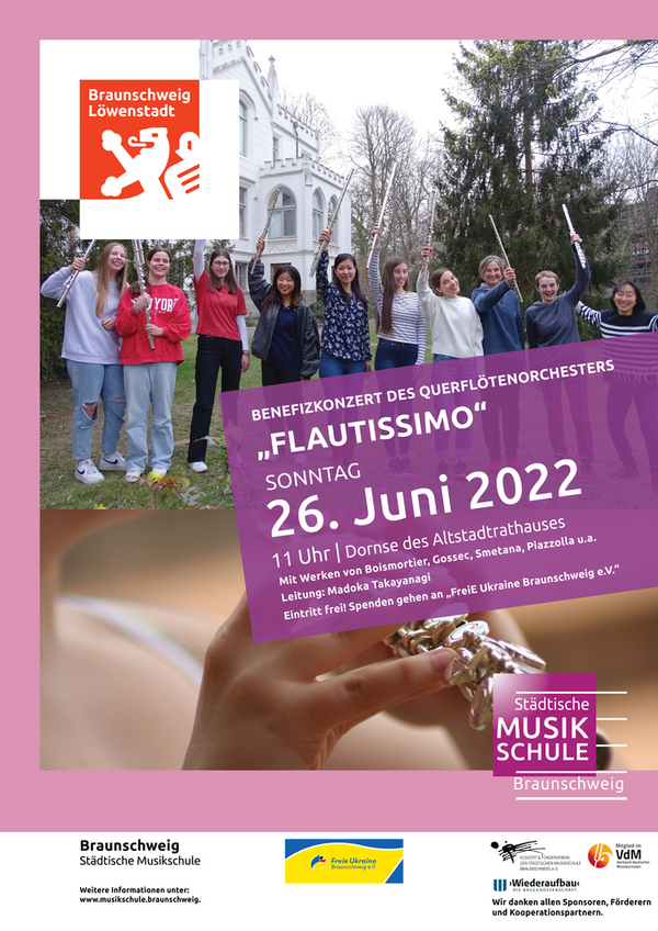 Konzert des Querflötenorchesters „Flautissimo“ (Wird bei Klick vergrößert)