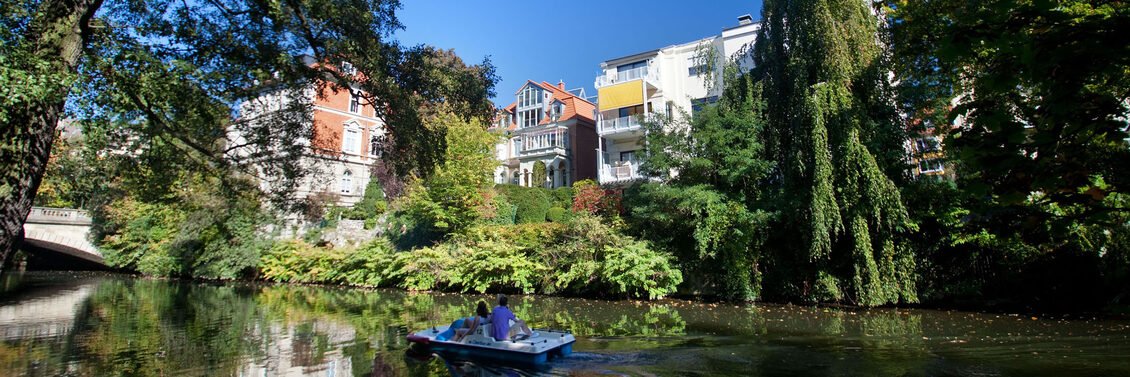 Bootsfahrt auf der Oker