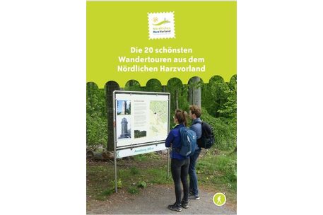 Cover zur Wanderkarte "Die 20 schönsten Wandertouren aus dem Nördlichen Harzvorland"